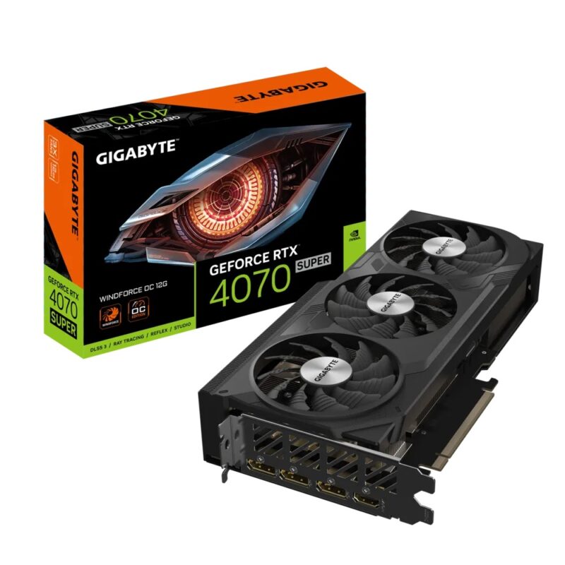 Buy GB 4070 SUPER WINDFORCE OC 12G GIGABYTE NVIDIA RTX4070 SUPER HDMI DP 192B 12GB ACTIVE at low price from digiteq.com