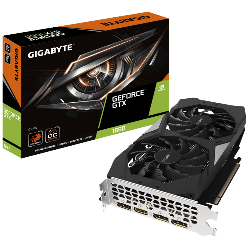 Buy GB N1660OCC-6GD GIGABYTE NVIDIA GTX1660 HDMI DP 192B 6GB ACTIVE at low price from digiteq.com