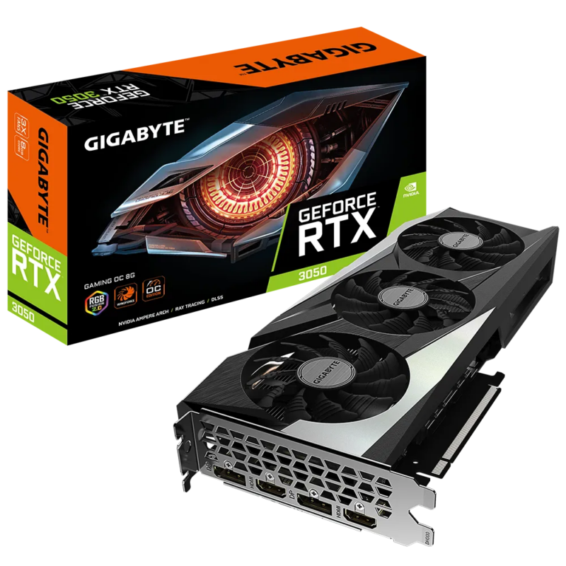 Buy GB N3050GAMING OC-8GD GIGABYTE NVIDIA RTX3050 HDMI DP 128B 8GB ACTIVE at low price from digiteq.com