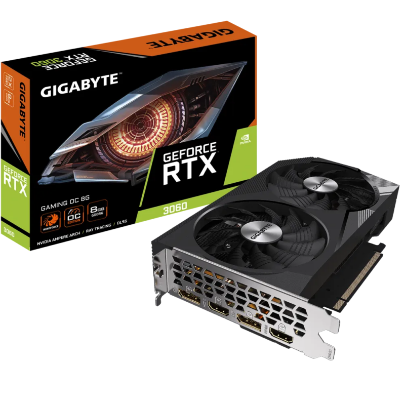 Buy GB N3060GAMING OC-8GD GIGABYTE NVIDIA RTX3060 HDMI DP 128B 12GB ACTIVE at low price from digiteq.com