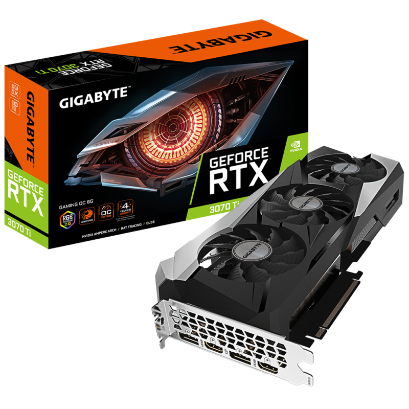 Buy GB N307TGAMING OC-8GD LHR GIGABYTE NVIDIA RTX3070TI HDMI DP 256B 8GB ACTIVE at low price from digiteq.com