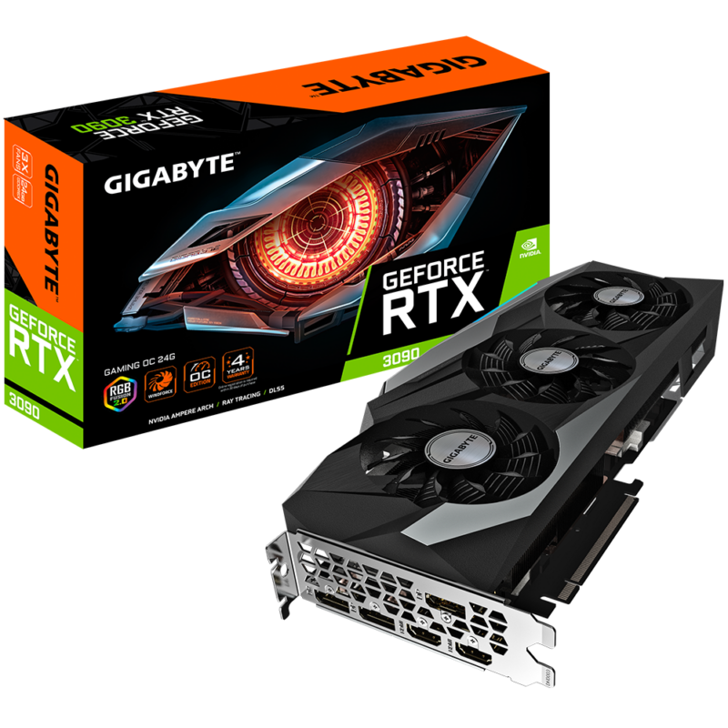 Buy GB N3090GAMING OC-24GD GIGABYTE NVIDIA RTX3090 HDMI DP 384B 24GB ACTIVE at low price from digiteq.com