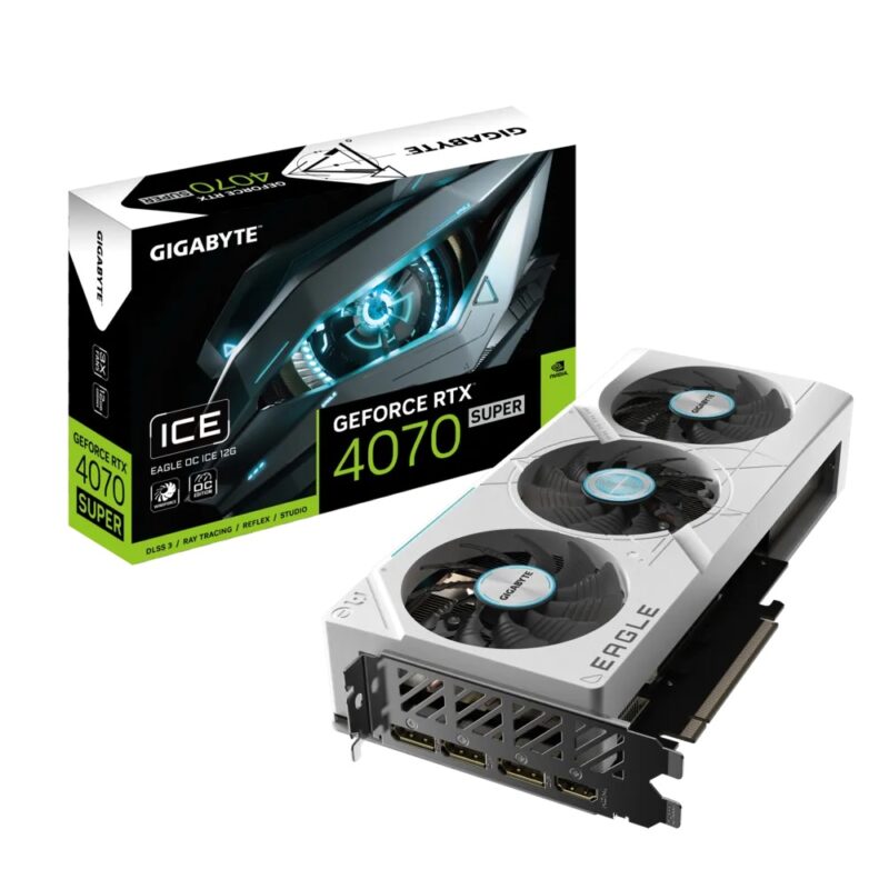 Buy GB N407SEAGLEOC ICE-12GD GIGABYTE NVIDIA RTX4070 SUPER HDMI DP 192B 12GB ACTIVE at low price from digiteq.com