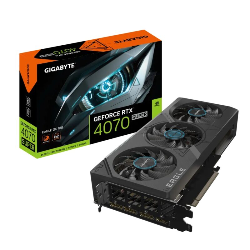 Buy GB RTX4070 SUPER EAGLE OC 12G GIGABYTE NVIDIA RTX4070 SUPER HDMI DP 192B 12GB ACTIVE at low price from digiteq.com