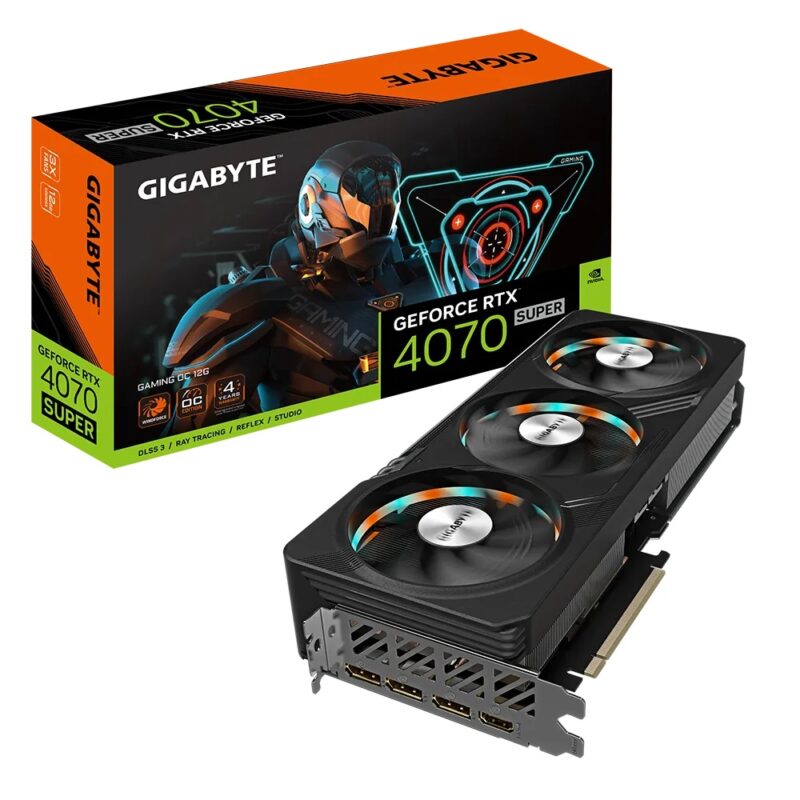 Buy GB RTX4070 SUPER GAMING OC 12G GIGABYTE NVIDIA RTX4070 SUPER HDMI DP 192B 12GB ACTIVE at low price from digiteq.com